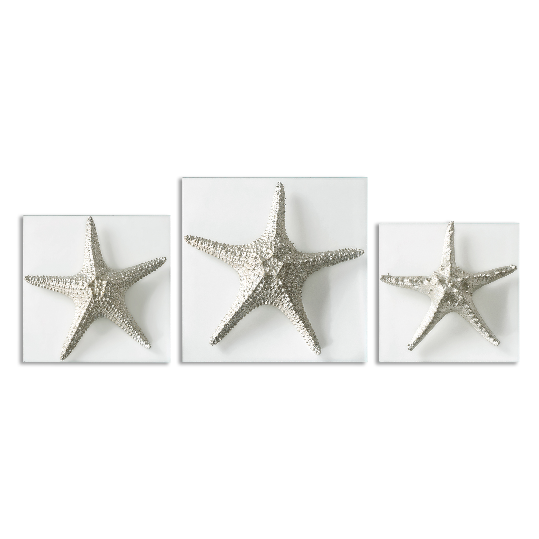 Picture of SILVER STARFISH WALL ART